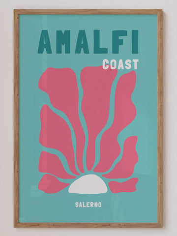 Amalfi Coast travel print inspired by Assouline coffee table books, ideal for Mediterranean or modern interiors. Showcases Amalfi’s stunning coastal beauty.