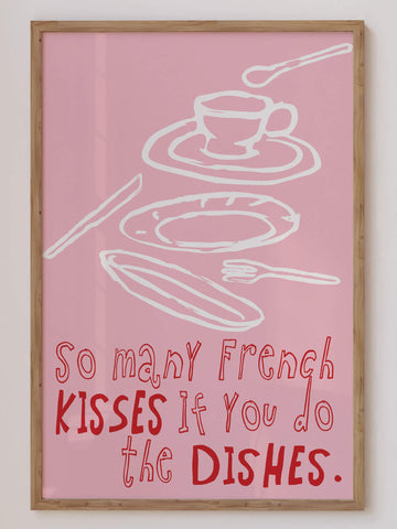 Dishes Kisses Print