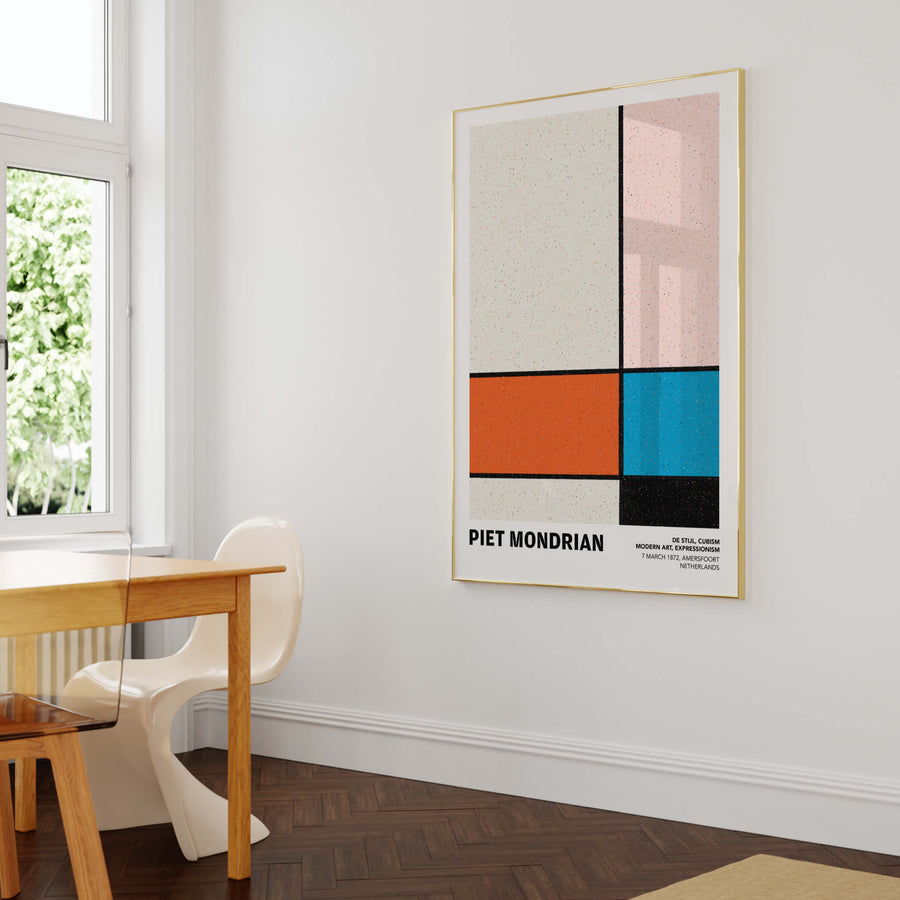 Mondrian Cubism Print