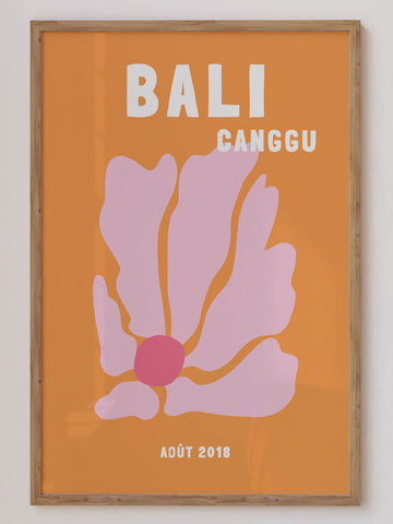 Bali Canggu travel print inspired by Assouline coffee table books, perfect for tropical or modern interiors. Captures Bali’s iconic beachside charm.