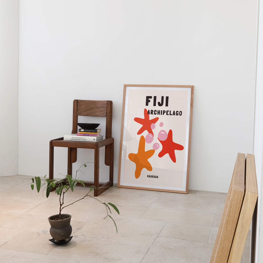 Fiji travel print inspired by Assouline coffee table books, ideal for tropical or coastal interiors. Showcases the stunning beauty of Fiji’s islands.