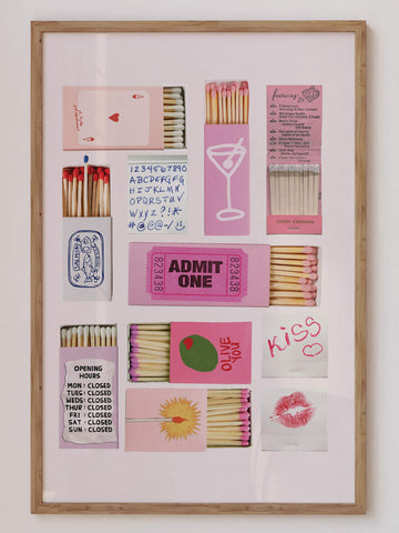 Pink Matchbox Print