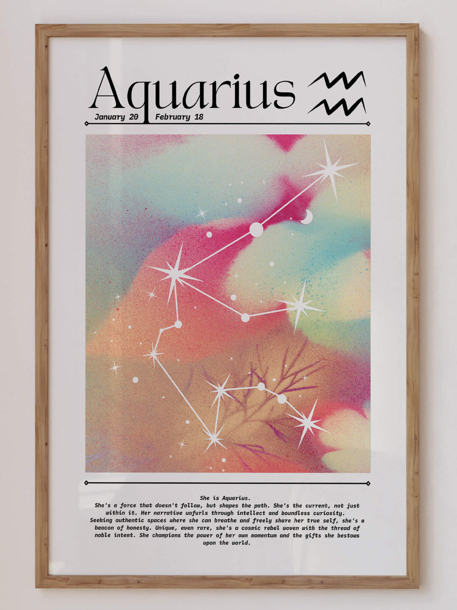 Aquarius Aura Gradient Print