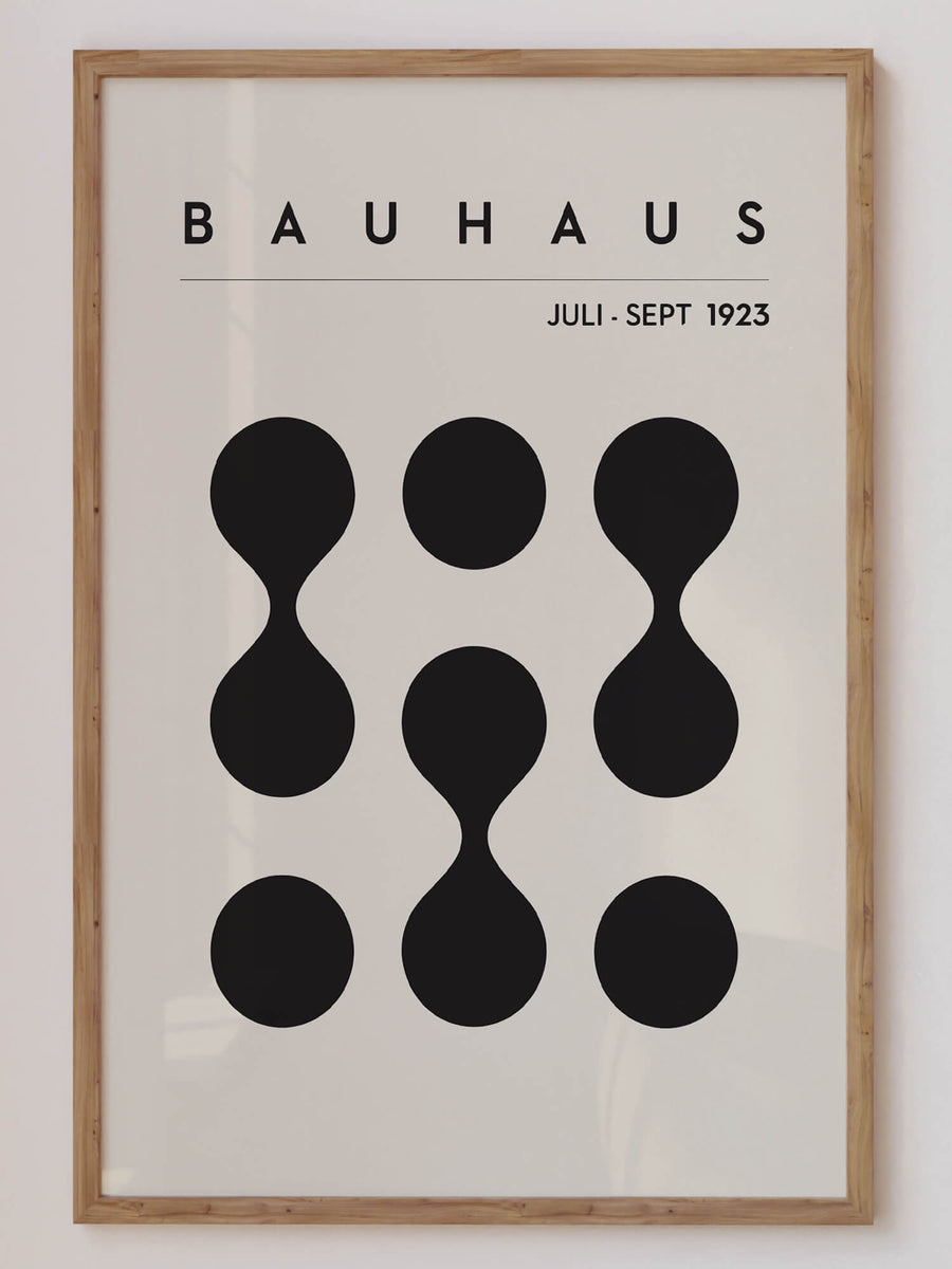 Contemporary Bauhaus-inspired sculpture art print featuring geometric shapes and clean, minimalist design. A stylish addition to modern home decor. Get 2PRINTSFOR100 - Free Shipping in Australia - Different sizes available