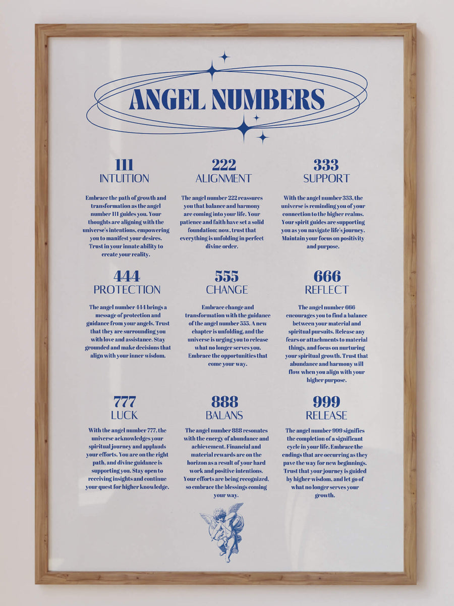 Angel Numbers Blue Vol. 4 Print