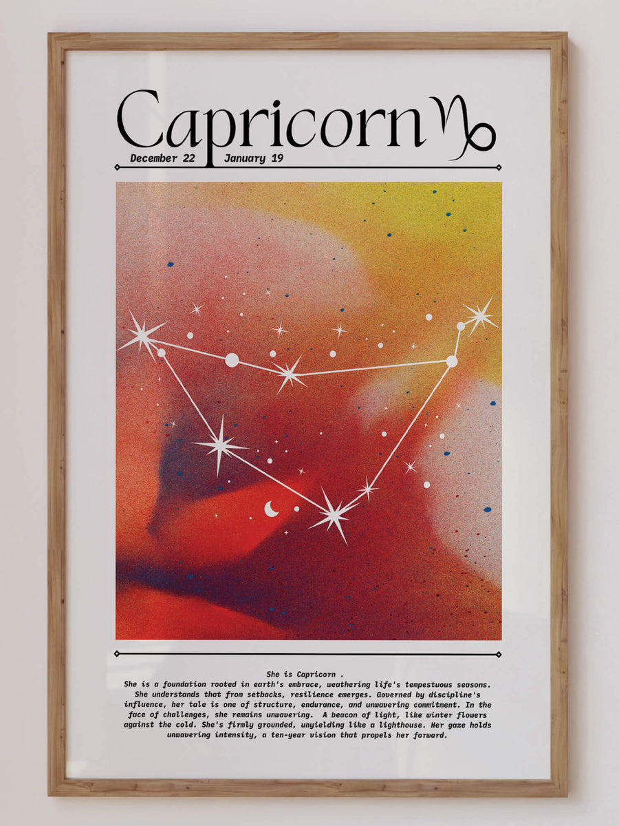 Capricorn Aura Gradient Print