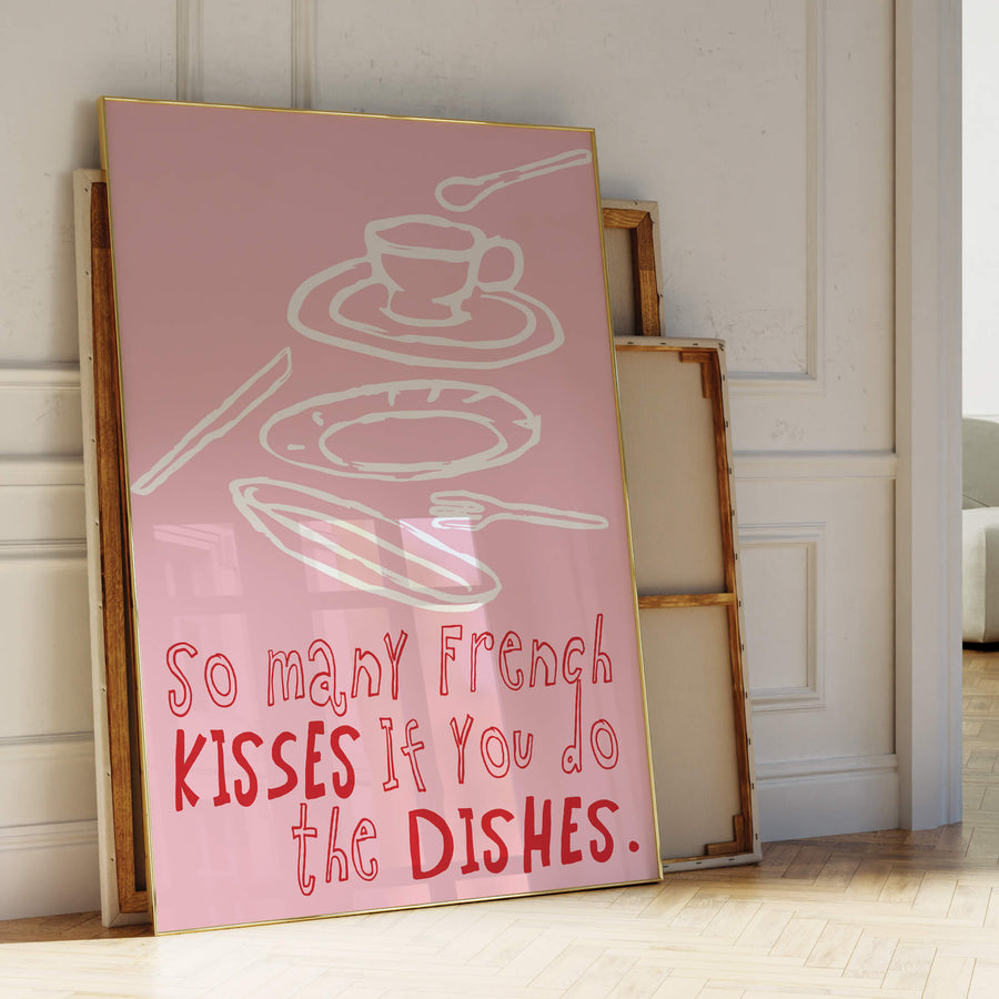 Dishes Kisses Print