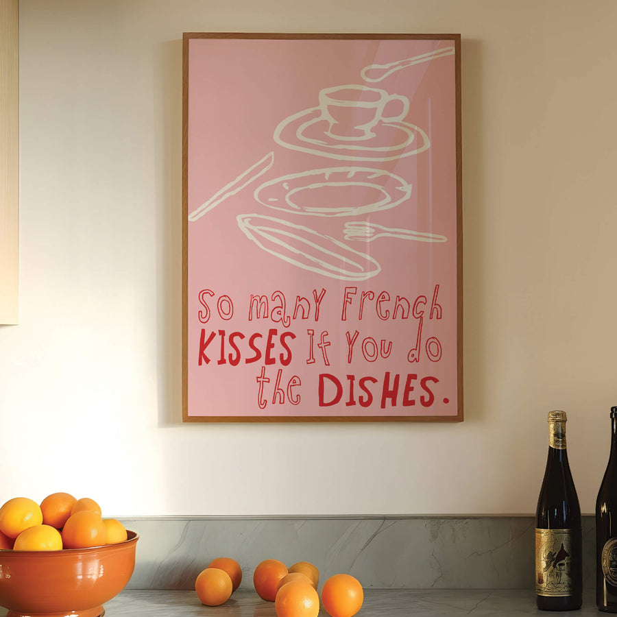 Dishes Kisses Print