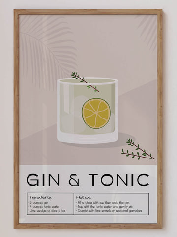 Gin & Tonic Print