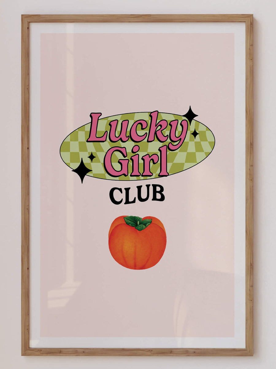 Lucky Girl Club Print