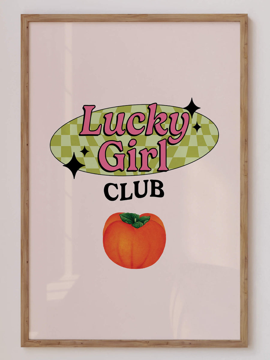 Lucky Girl Club Print