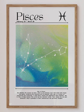 Pisces Aura Gradient Print