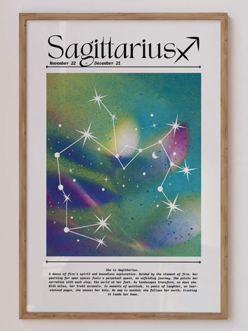 Sagittarius Aura Gradient Print