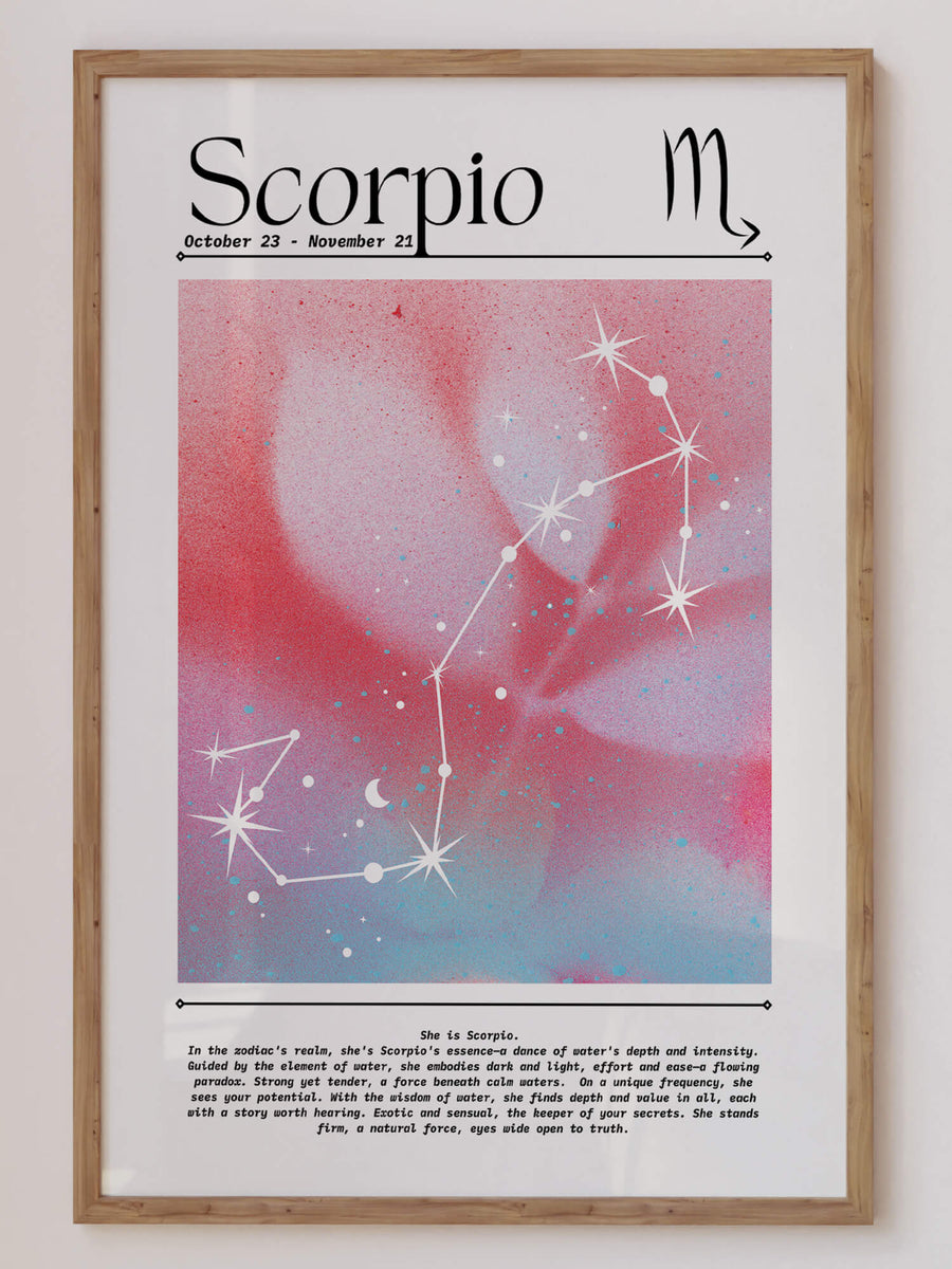 Scorpio Aura Gradient Print