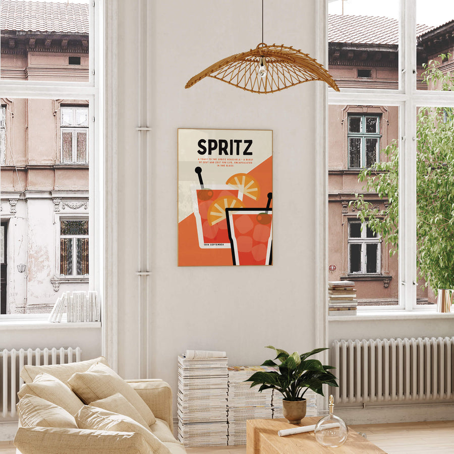 Retro Spritz Cocktail Print