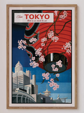 Japanese Tokyo Tourism Print