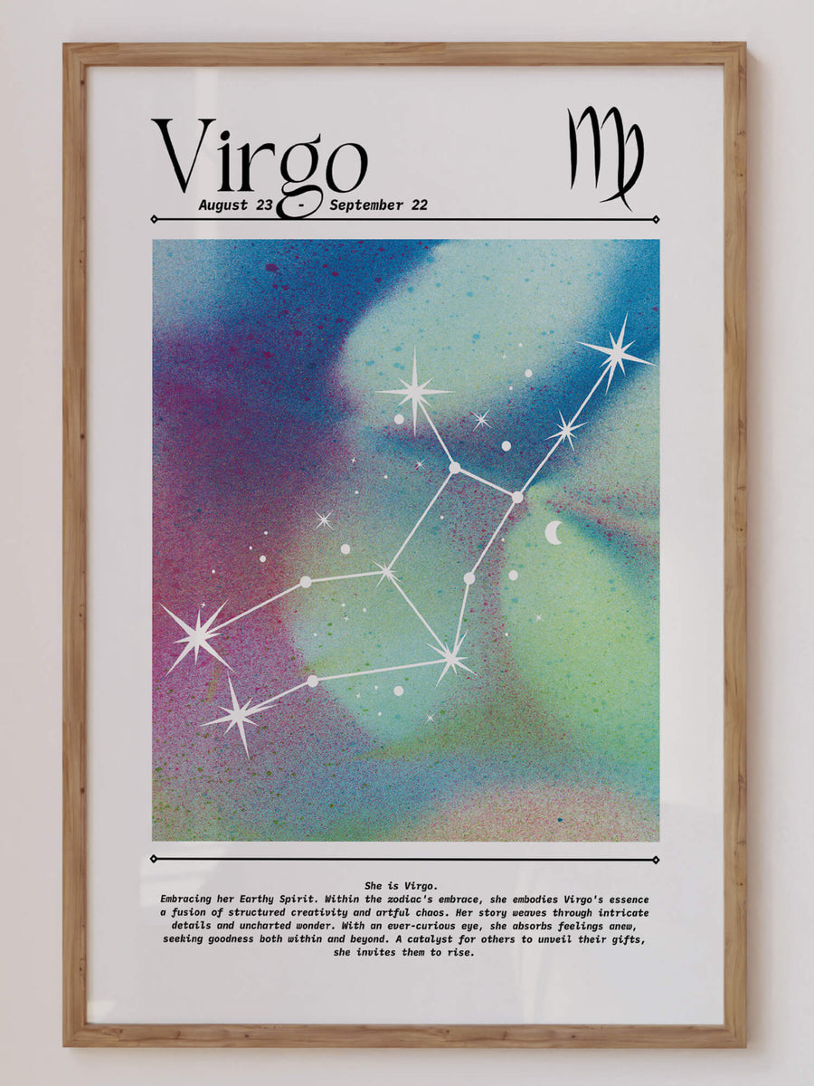 Virgo Aura Gradient Print